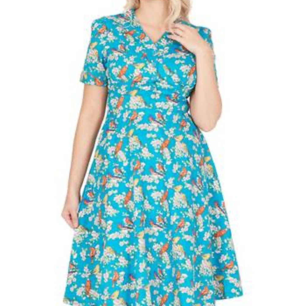 NWOT Lindy Bop "Ionia" Bird Dress